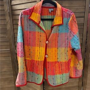 Multicolor Patchwork Women's Anu Blazer